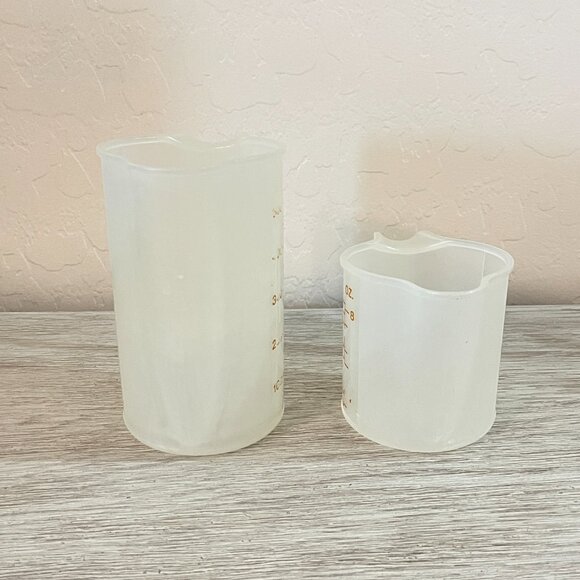 Vintage Tupperware Set 6 Pc Storage Measuring Cups - Picture 10 of 13